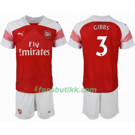 Fotballdrakt Arsenal GIBBS 3 Barn Hjemmetrøye 2018-2019 Kortermet